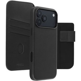 Accezz 2-in-1 Klapphülle aus Leder mit MagSafe Apple iPhone 18 Pro / 17 Pro - Onyx Black