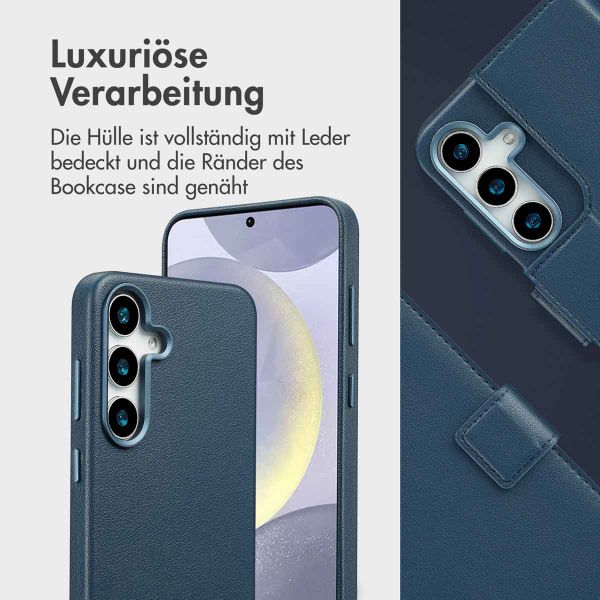 Accezz 2-in-1 Klapphülle aus Leder mit MagSafe Samsung Galaxy S25 Plus - Nightfall Blue