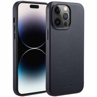 Accezz MagSafe Leather Backcover Apple iPhone 14 Pro Max - Onyx Black