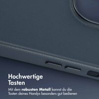 Accezz MagSafe Leather Backcover Apple iPhone 14 Pro Max - Nightfall Blue