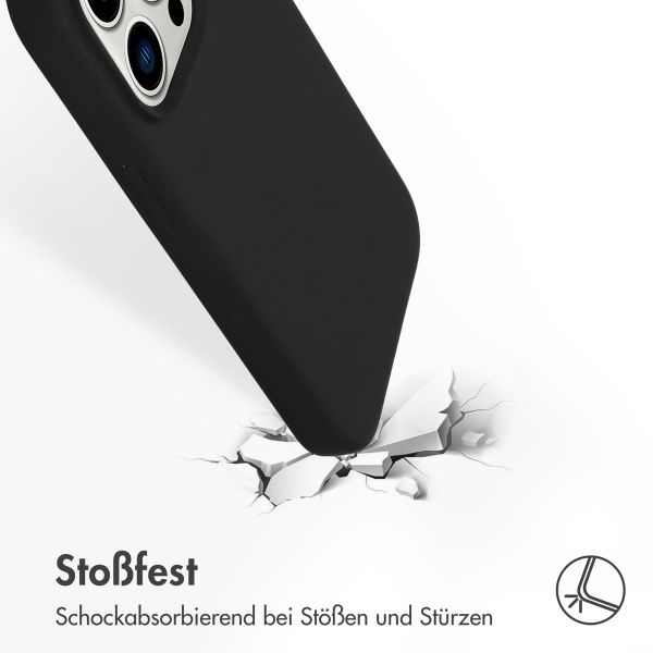 Accezz Liquid Silikoncase mit MagSafe Apple iPhone 14 Pro - Schwarz