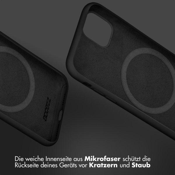 Accezz Liquid Silikoncase mit MagSafe Apple iPhone 17 - Schwarz