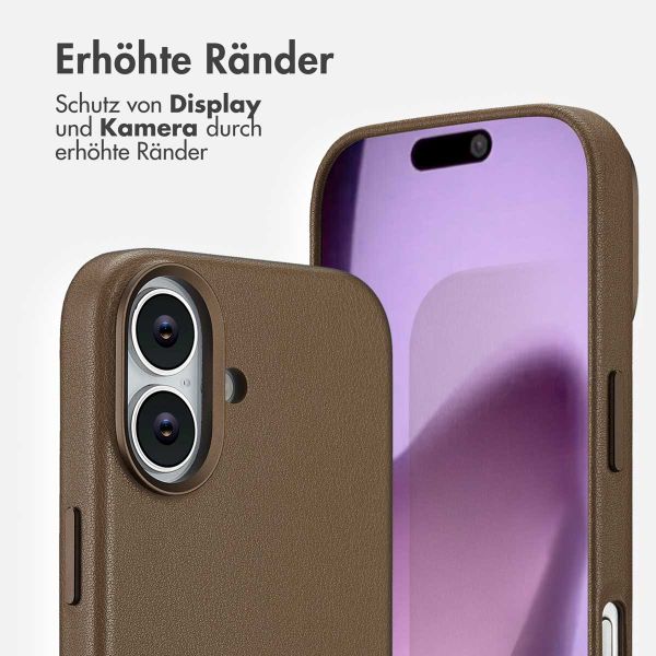 Accezz MagSafe Leather Backcover Apple iPhone 17 - Kaffeebraun
