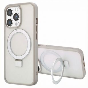 Accezz Ring Stand Backcover mit MagSafe Apple iPhone 13 Pro Max - Grau