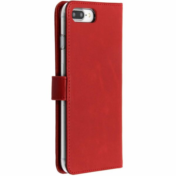 Selencia Echtleder Klapphülle Apple iPhone 8 Plus / 7 Plus - Rot