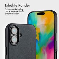 Accezz 2-in-1 Klapphülle aus Leder mit MagSafe Apple iPhone 16 - Onyx Black