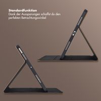 Selencia Riva Klapphülle Apple iPad Air 11 Zoll (2026) M4 / (2025) M3 / (2024) M2 / Air 5 (2022) / Air 4 (2020) - Mocha Brown