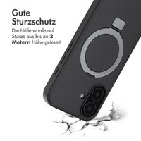 Accezz Ring Stand Backcover mit MagSafe Apple iPhone 16 - Schwarz