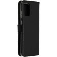 Selencia Echtleder Klapphülle Samsung Galaxy S20 Plus - Schwarz