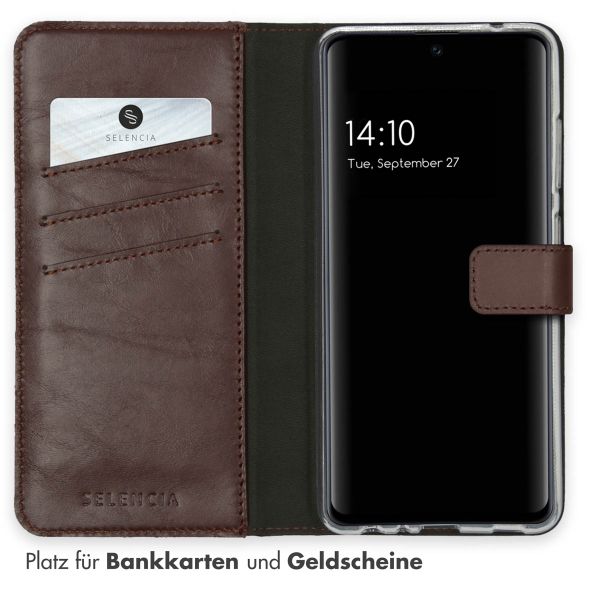 Selencia Echtleder Klapphülle Samsung Galaxy A52(s) (5G/4G) - Braun