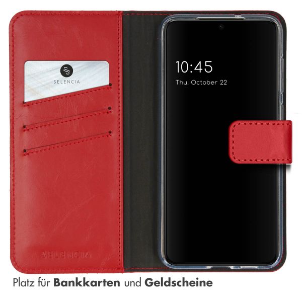 Selencia Echtleder Klapphülle Samsung Galaxy S23 Plus - Rot