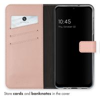 Selencia Echtleder Klapphülle Samsung Galaxy A13 (5G) / A04s - Dusty Pink
