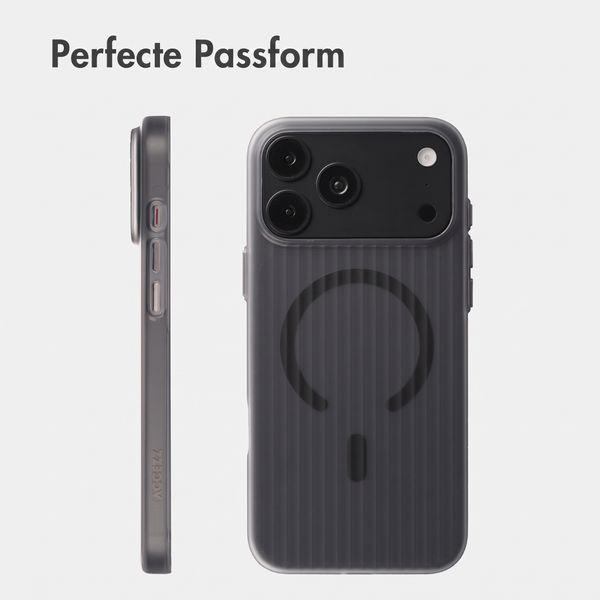 Accezz Lite Backcover mit MagSafe | Fluted | Apple iPhone 18 Pro Max / 17 Pro Max - Matte Black
