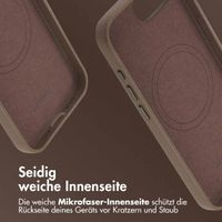 Accezz MagSafe Leather Backcover Apple iPhone 17e / 16e - Kaffeebraun