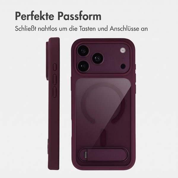 Accezz Hold Backcover mit MagSafe Apple iPhone 18 Pro Max / 17 Pro Max - Dark Cherry