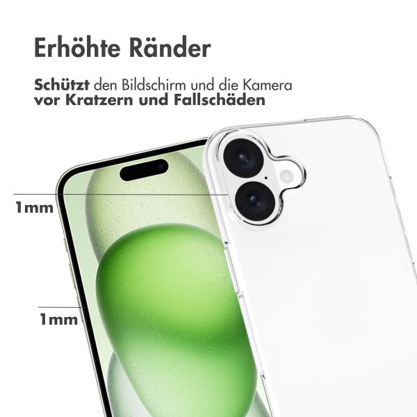 Accezz Clear TPU Backcover Apple iPhone 16 Plus - Transparent