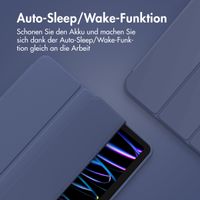 Accezz Smarte Klapphülle aus Silikon Apple iPad Air 11 Zoll (2026) M4 / (2025) M3 / (2024) M2 / Air 5 (2022) / Air 4 (2020) - Dunkelblau