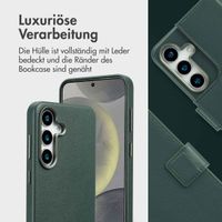 Accezz 2-in-1 Klapphülle aus Leder mit MagSafe Samsung Galaxy S25 - Cedar Green