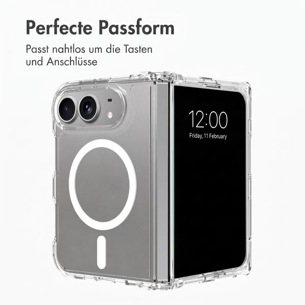 Accezz Xtreme Impact Backcover mit MagSafe Apple iPhone Duo - Transparent
