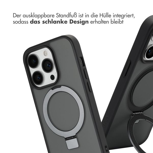 Accezz Ring Stand Backcover mit MagSafe Apple iPhone 14 Pro - Schwarz