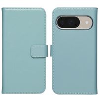 Selencia Echtleder Klapphülle Google Pixel 10 / 10 Pro - Air Blue
