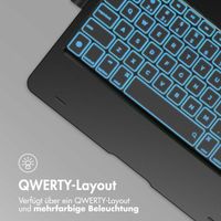 Accezz 360 Slim Tastatur Bookcase QWERTY Apple iPad 9 (2021) 10.2 Zoll / iPad 8 (2020) 10.2 Zoll / iPad 7 (2019) 10.2 Zoll - QWERTY / NL - Schwarz