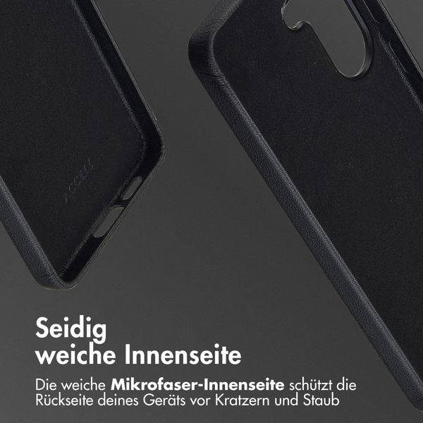 Accezz MagSafe Leather Backcover Samsung Galaxy S26 - Onyx Black