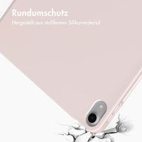 Accezz Smarte Klapphülle aus Silikon Apple iPad Air 11 Zoll (2026) M4 / (2025) M3 / (2024) M2 / Air 5 (2022) / Air 4 (2020) - Rosa