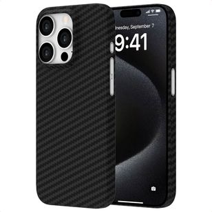 Accezz MagSafe Kevlar® Hülle Apple iPhone 15 Pro - Schwarz