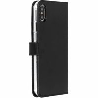 Selencia Echtleder Klapphülle Apple iPhone Xs Max - Schwarz