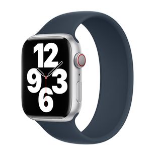 Apple Silikon Solo Loop für  Apple Watch | 38/40/41/42 mm - Größe 6 - Storm Blue