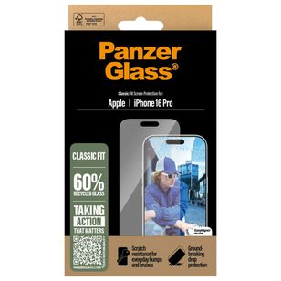PanzerGlass Antibakterieller Screen Protector Apple iPhone 16 Pro