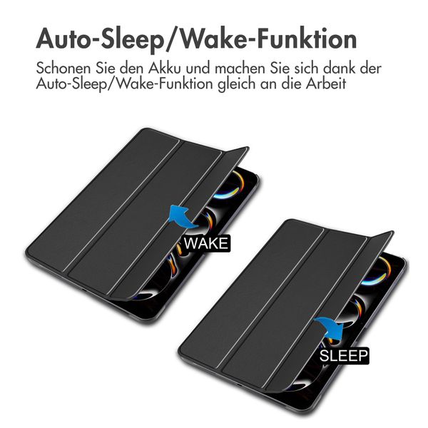 Accezz Trifold Klapphülle Apple iPad Pro 13 (2024) M4 - Schwarz