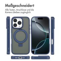 Accezz Ring Stand Backcover mit MagSafe Apple iPhone 16 Pro - Blau
