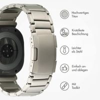 Accezz Mattes Titanstahlarmband für Samsung Galaxy Watch Ultra 2 (2026) / Ultra (2024/2025) - Titanium