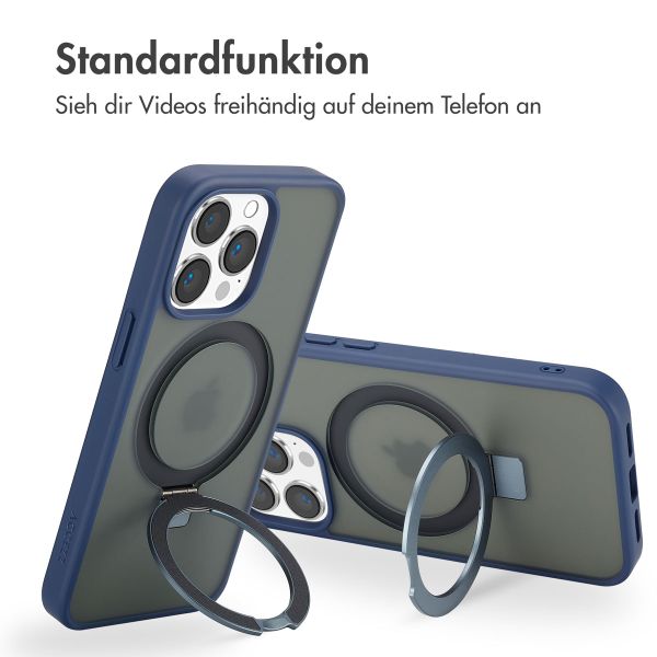 Accezz Ring Stand Backcover mit MagSafe Apple iPhone 13 Pro Max - Blau