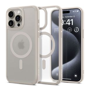 Spigen Ultra Hybrid Backcover MagSafe Apple iPhone 15 Pro - Frost Natural Titanium