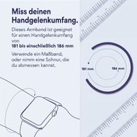 Apple Geflochtenes Solo Loop für  Apple Watch | 38/40/41/42 mm - Größe 9 - Pink Punch