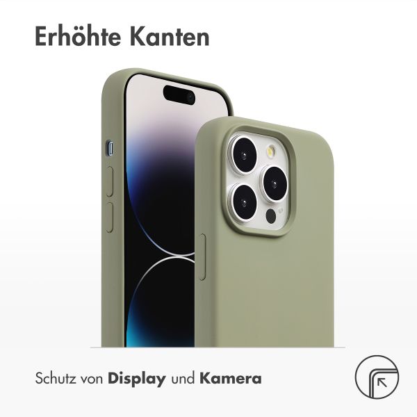 Accezz Liquid Silikoncase mit MagSafe Apple iPhone 14 Pro - Cooper Green