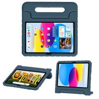 Accezz SchutzHülle mit Handgriff kindersicher Apple iPad 11 (2025) 11 Zoll A16 / iPad 10 (2022) 10.9 Zoll - Dunkelblau