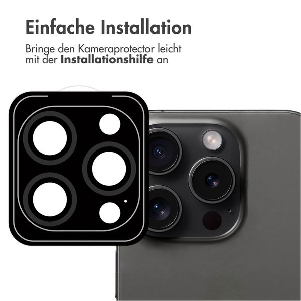 imoshion Kameraschutz Glas 2er-Pack Apple iPhone 15 Pro / 15 Pro Max - Black Titanium