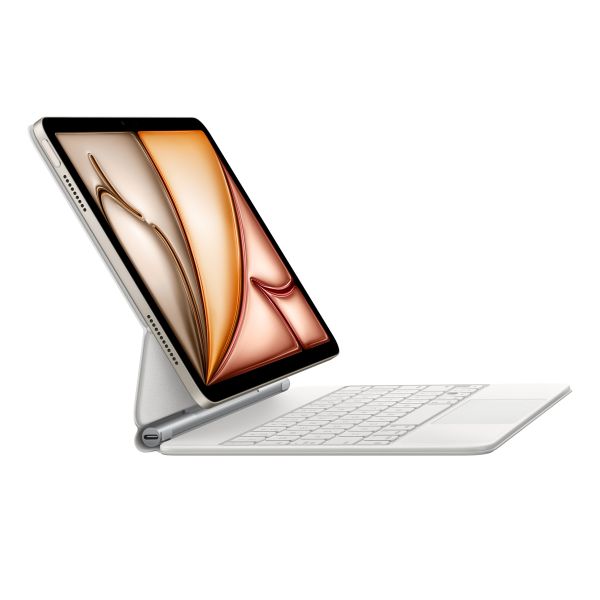 Apple Magic Keyboard Apple iPad Air 11 Zoll (2026) M4 / (2025) M3 / (2024) M2 / Air 5 (2022) / Air 4 (2020) / Pro 11 (2018/2020/2021/2022) - QWERTY / INT - Weiß