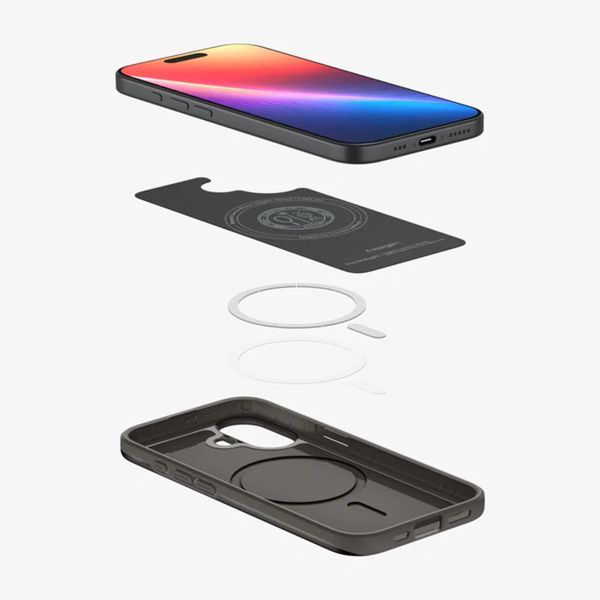 Spigen Thin Fit Backcover mit MagSafe Apple iPhone 17 - Gunmetal