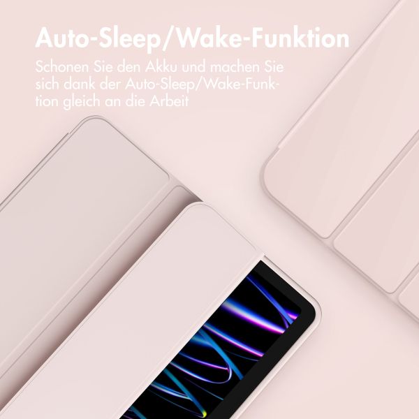 Accezz Smarte Klapphülle aus Silikon Apple iPad Air 11 Zoll (2026) M4 / (2025) M3 / (2024) M2 / Air 5 (2022) / Air 4 (2020) - Rosa