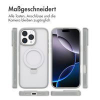 Accezz Ring Stand Backcover mit MagSafe Apple iPhone 16 Pro Max - Grau