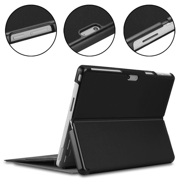 Accezz Trifold Klapphülle Microsoft Surface Pro 9 / Pro 10 / Pro 11 / Pro 12 - 13 Zoll - Schwarz