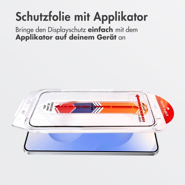 Accezz Gehärteter Glas-Schutz + Applikator Samsung Galaxy S25 / S24