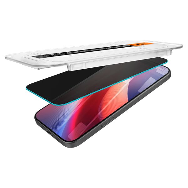 Spigen GLAStR Privacy EZ Fit Displayschutzfolie + Applicator - 2er-Pack Apple iPhone 16 Pro Max / 17 Pro Max