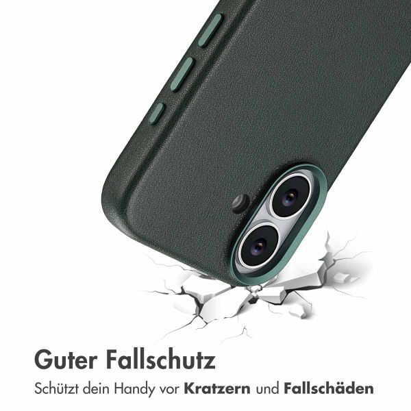 Accezz MagSafe Leather Backcover Apple iPhone 17 - Cedar Green