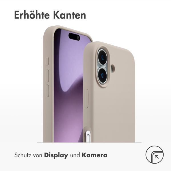 Accezz Liquid Silikoncase mit MagSafe Apple iPhone 17 - Stone